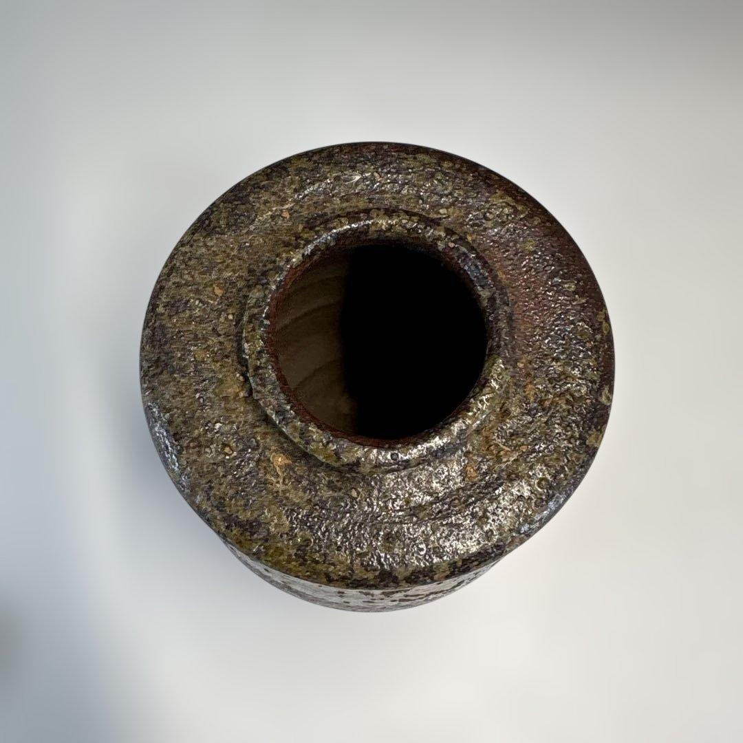 【茶道具】森本丹山造　丹波焼　肩衝茶入（共箱）★送料込★