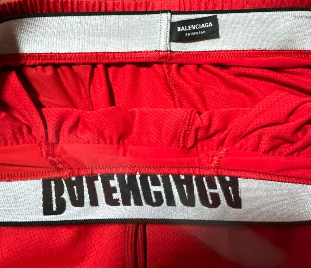 BALENCIAGA バレンシアガ 水着 赤 XS BALENCIAGA バレンシアガ 水着 赤