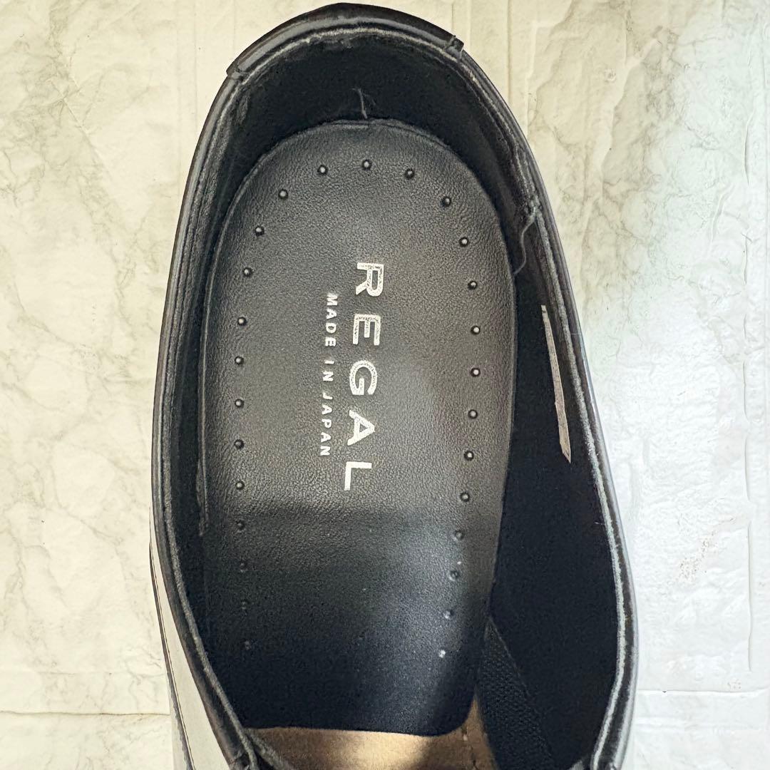 【美品】REGAL 黒 レザー 革靴 26㎝ 725R ストレートチップ