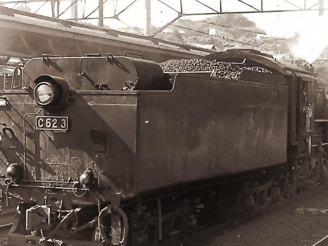 SL 蒸気機関車 函館本線① 朝里駅付近 ((さよならC62 6枚セット SL