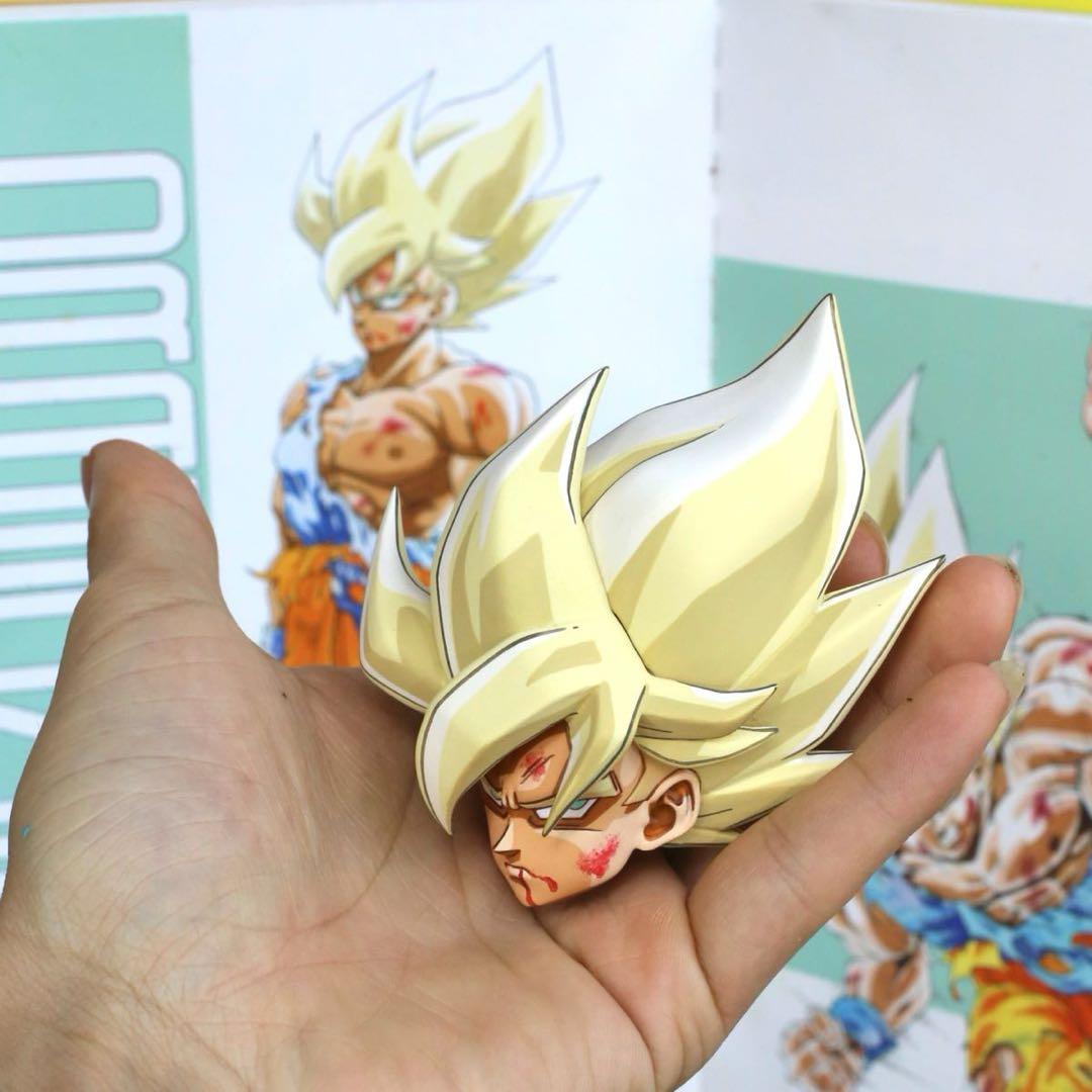ドラゴンボールSMSP サイズ 伝説の超サイヤ人 孫悟空 リペイント 二次元彩色
