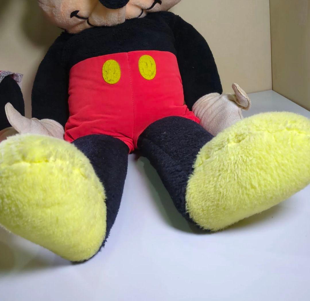 ミッキーマウス ミニーマウス ぬいぐるみ 約85cm 初期　アメリカ　昭和レトロ