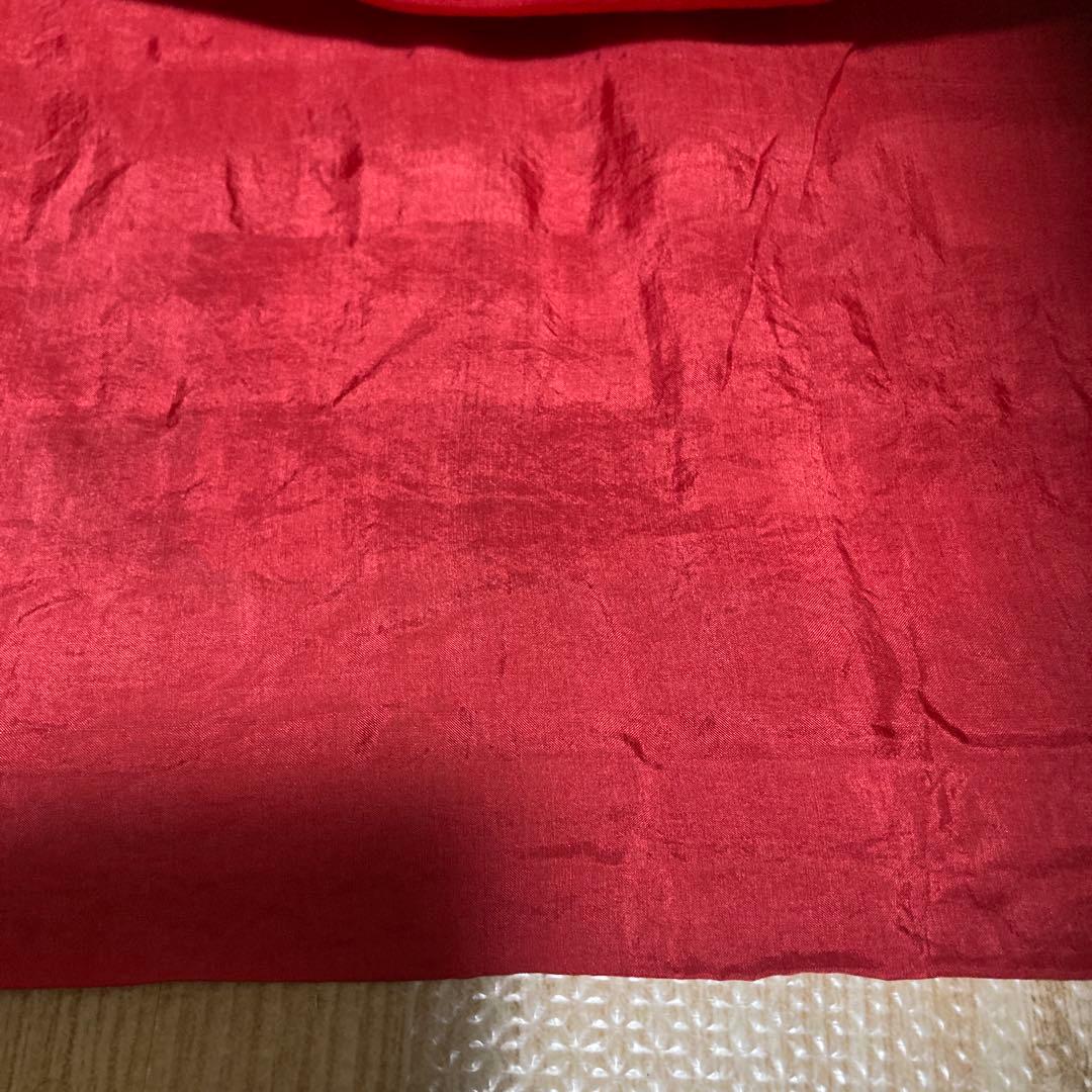 dosa ドーサ パッチワーク　スカート　赤　シルク　膝丈　絹　裏地付き　ピンク