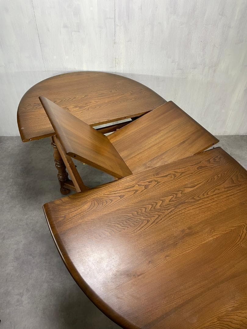 廃盤 ERCOL アーコール エクステンション ダイニング テーブル 2way