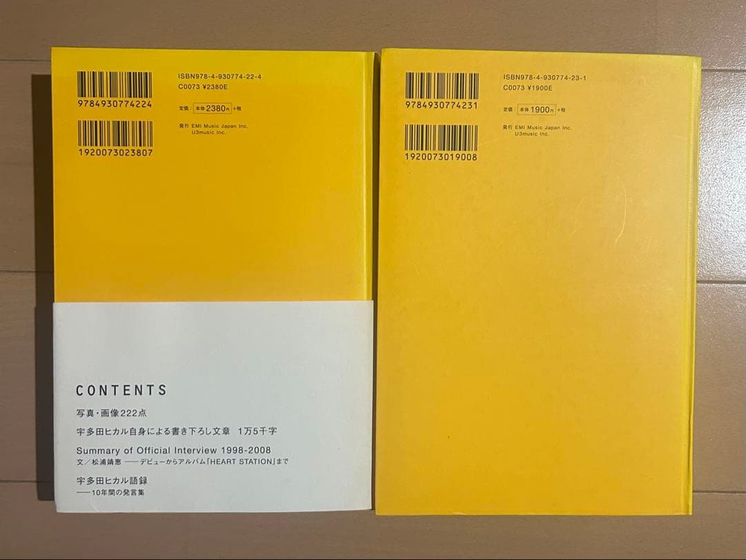 宇多田ヒカル 点 ―ten―、線 ―sen― 2冊セット