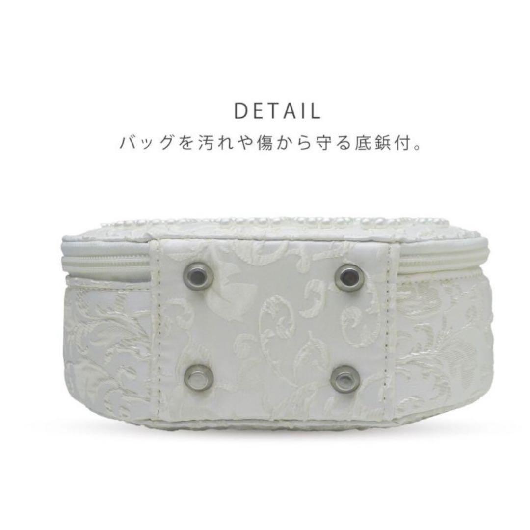 美品■振袖 着物 草履バッグセット■パールビーズ 白