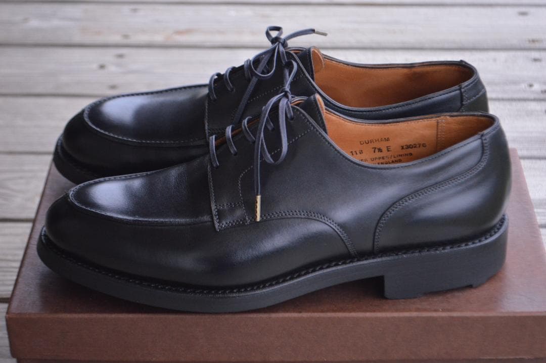 CROCKETT＆JONES　DURHAM　7.5E　ブラック　Uチップ