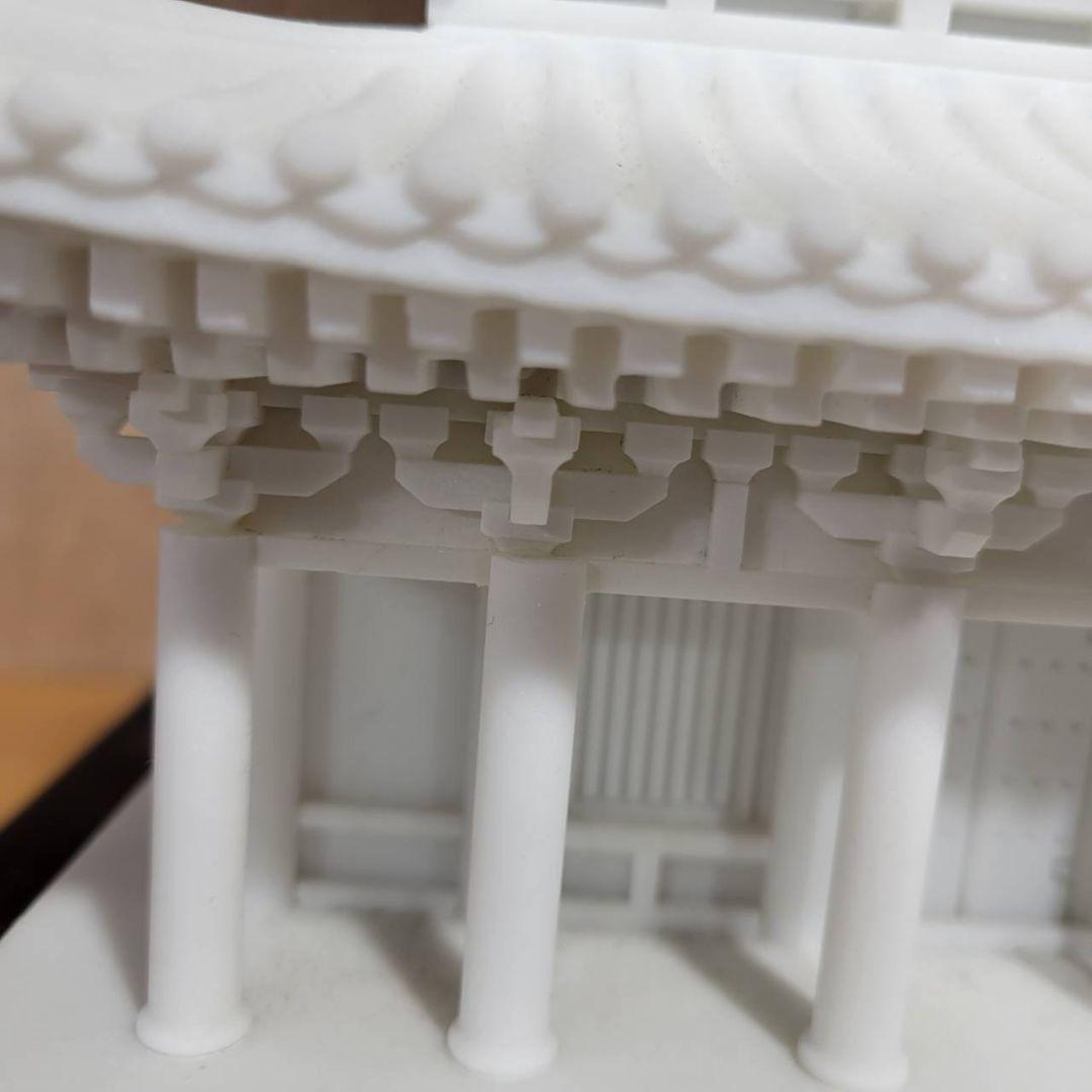 A475 大理石の置物 統一教会 善霊堂 台座付き 白 お堂 飾り - メルカリ