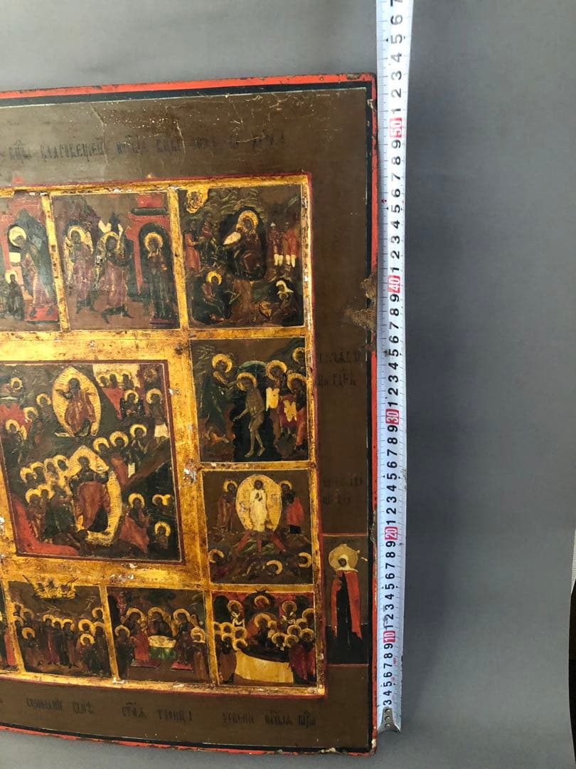 パレスチナ・ベツレヘムにて購入 アンティーク イコン キリスト教 宗教画