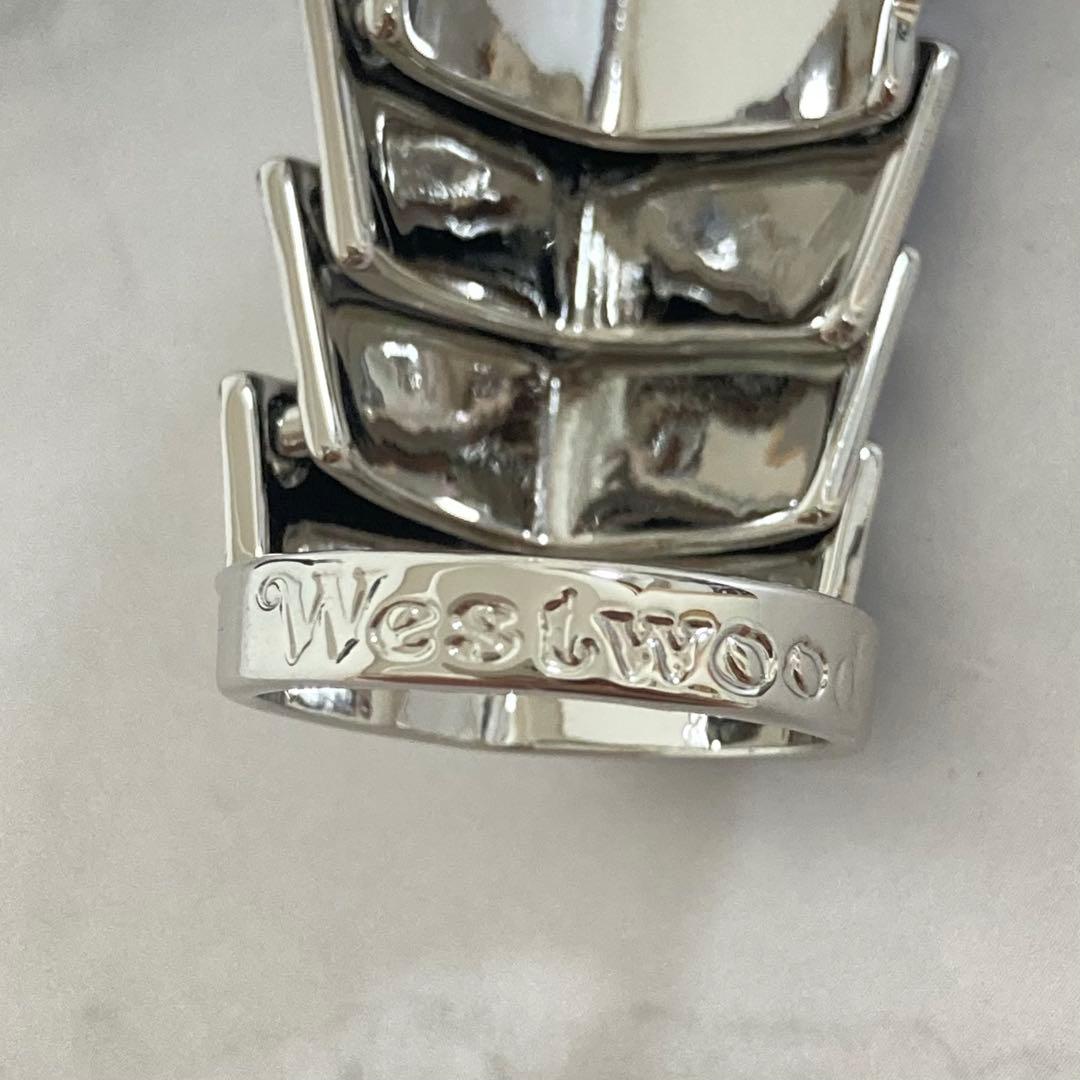 Vivienne Westwood｜ARTEMISリング　シルバー×ブラック