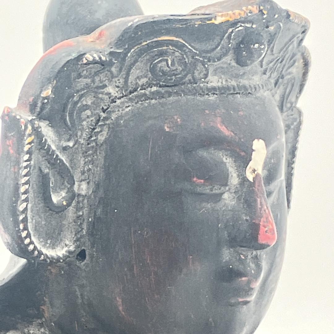 中国美術】木彫 精密細工 時代物 唐物 木彫乾漆 武財神 古玩 - メルカリ