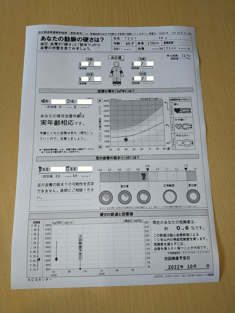 最終値下げ！】血管年齢チェック フォルム 医療機器認定前のコーリン社