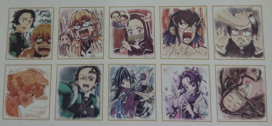 鬼滅の刃　 ランダム　 複製ミニ色紙 　コンプリート 164枚セット