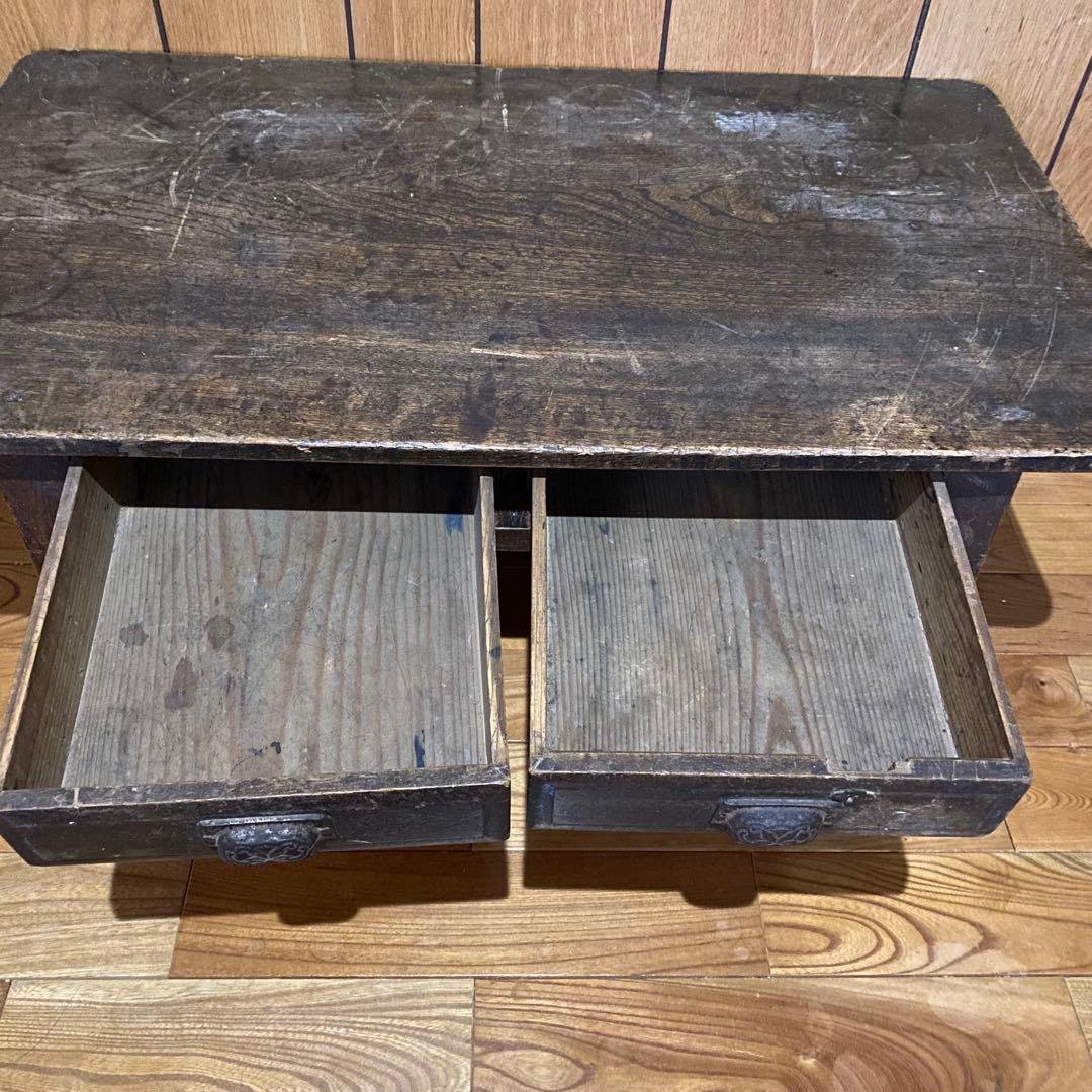 ○アンティーク 文机 テーブル ローデスク 家具天然木 古道具 骨董