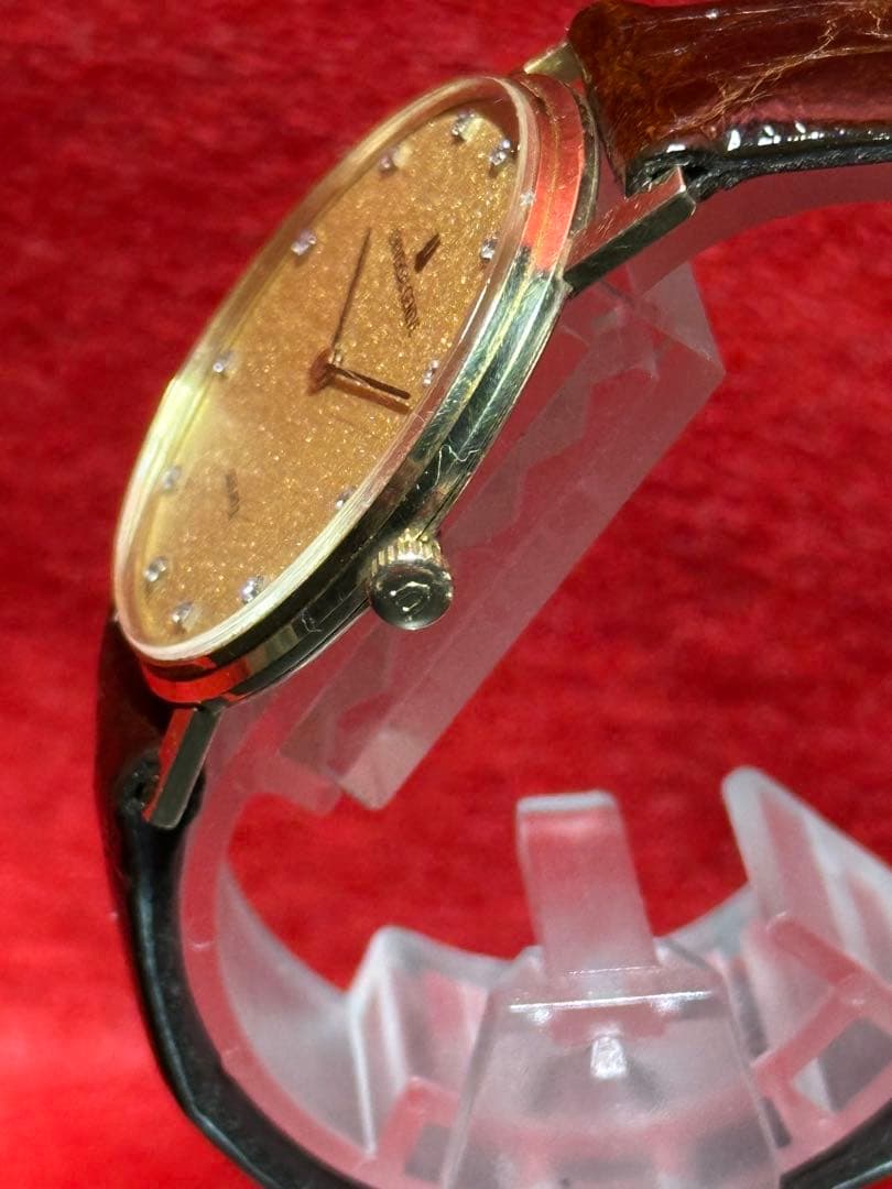 UNIVERSAL GENEVE クォーツ 腕時計 12Pダイヤ14K 金無垢