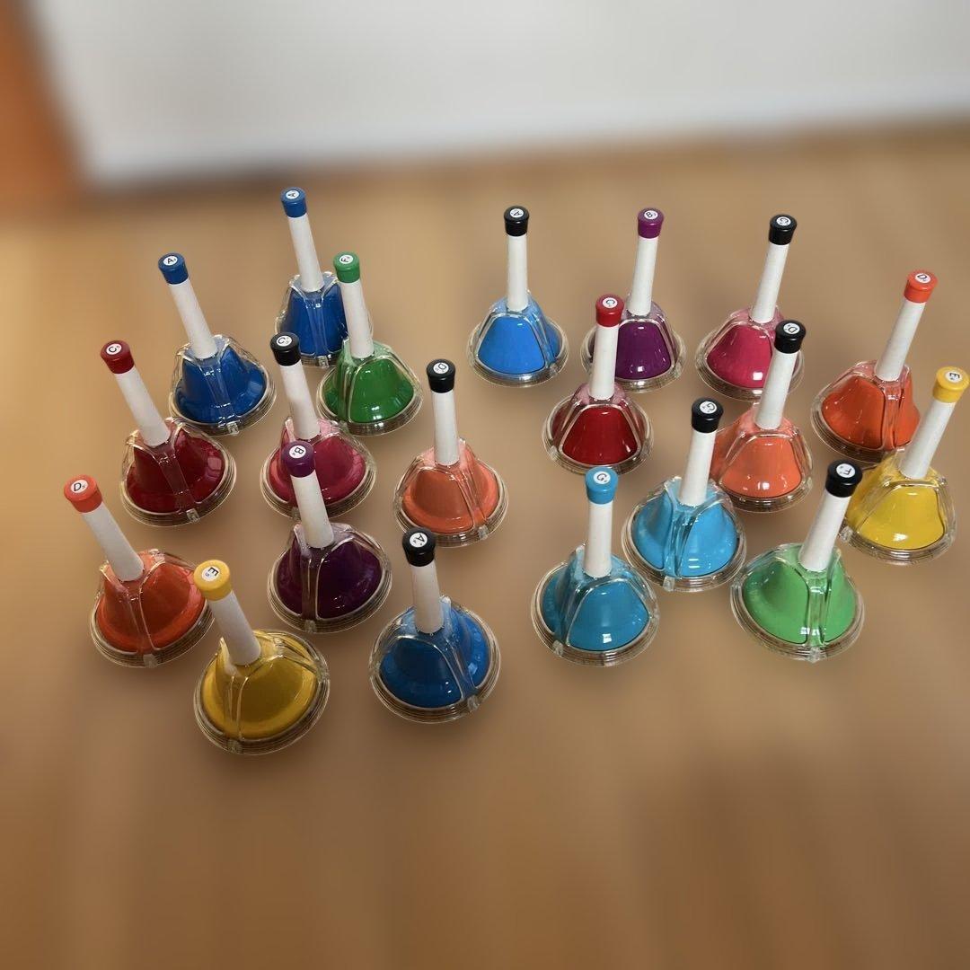 ま*ん様 キョーリツ ベルコーラス マルチカラー 20音タッチ式ハンドベル MB