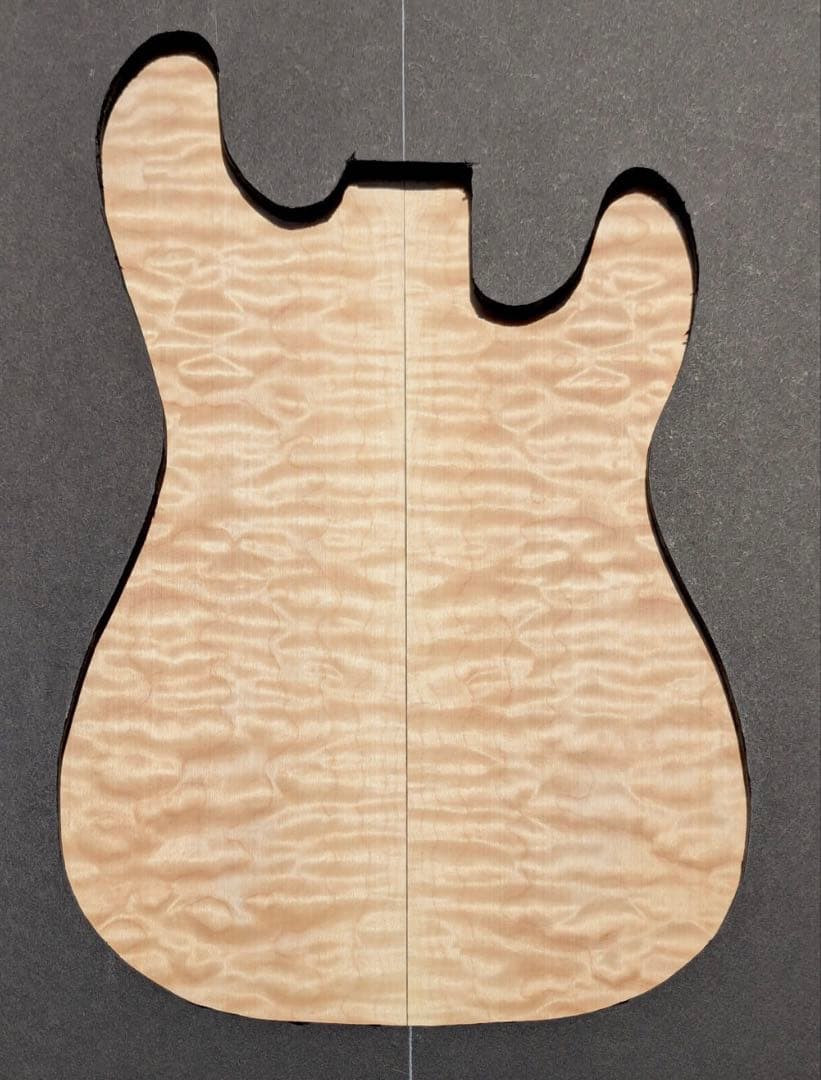 キルテッドメイプル トップ材 キルト ギター キルトメイプル EVH 2セット