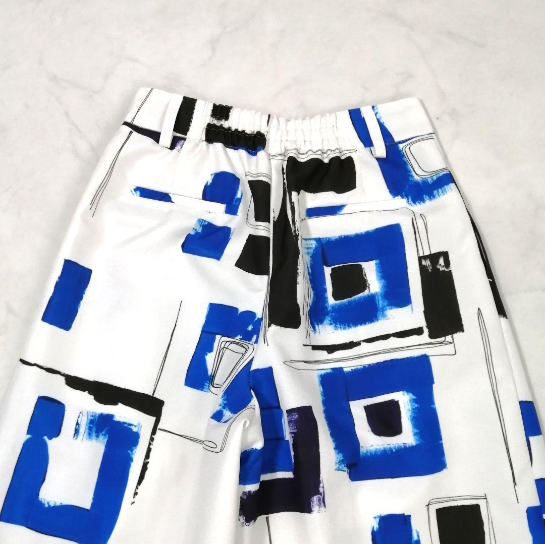 極美品✨ Sov. オリジナル幾何柄プリントパンツ 23SS 近年 ワイド 36
