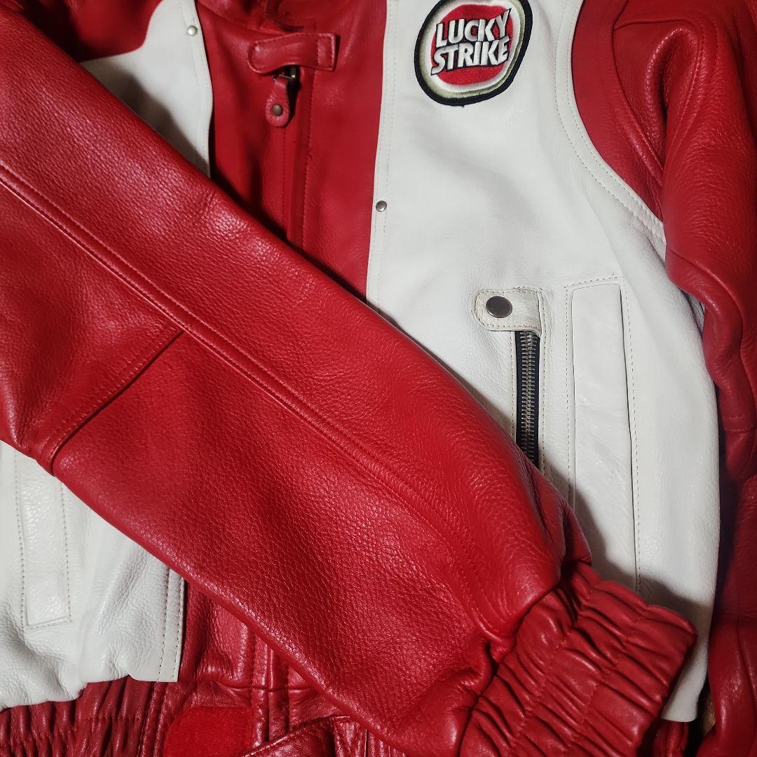 SCHWANTZ LUCKY STRIKE SUZUKI レザージャケット 3L