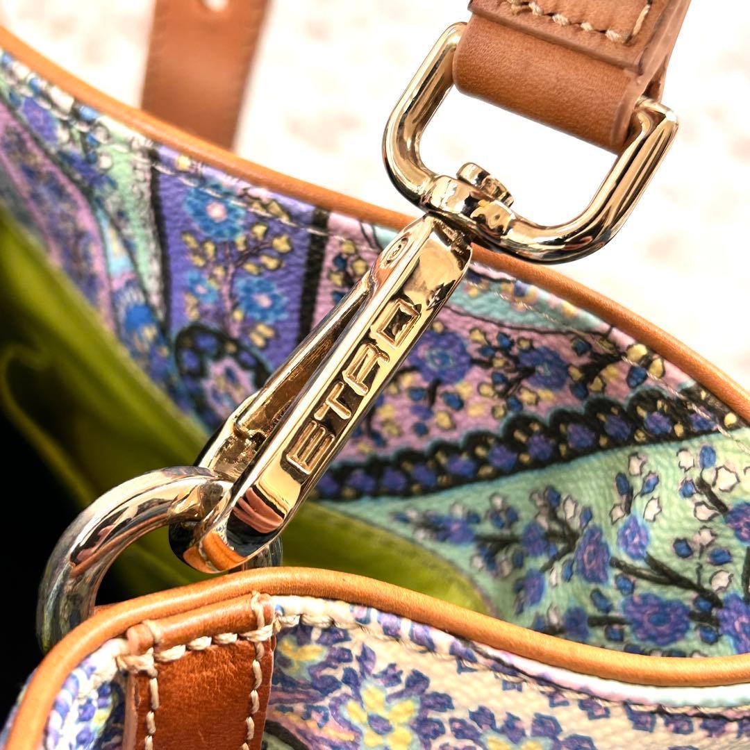 希少 ETRO エトロ ペイズリー 2way ショルダーバッグ トート マルチ