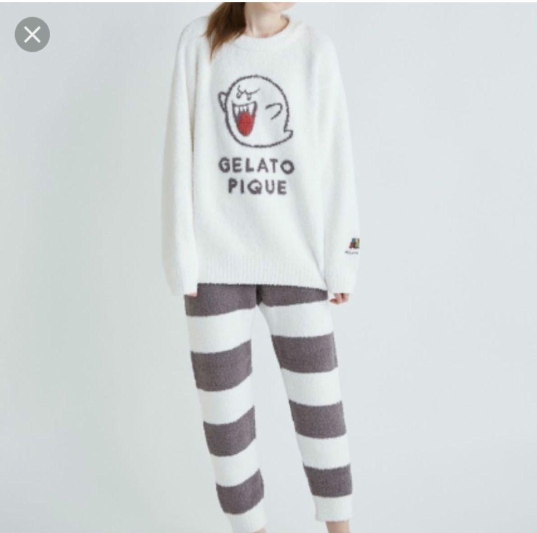 新品未使用 ジェラートピケ スーパーマリオ レディース テレサジャガードセット