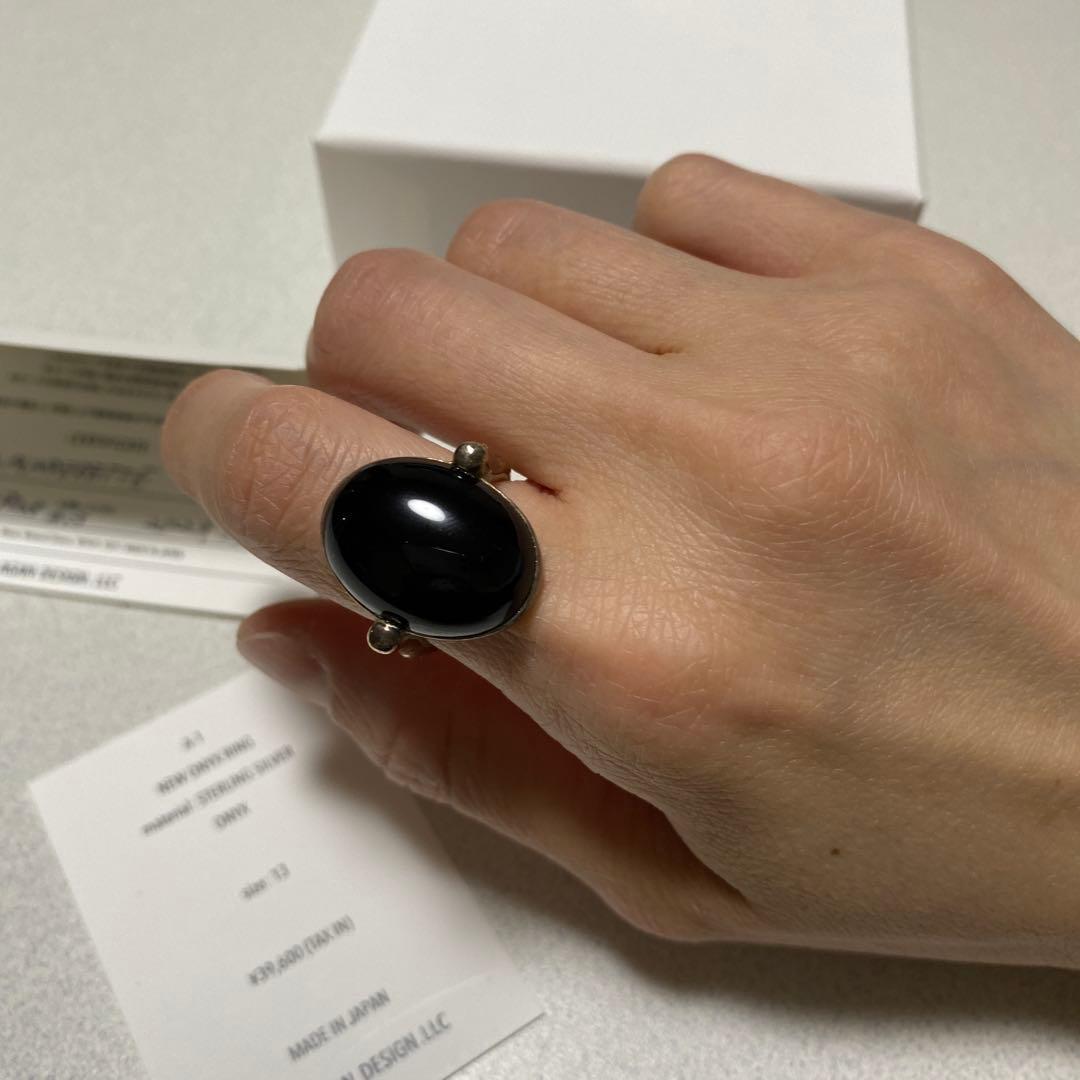 アクセサリー r.alagan onyx ring