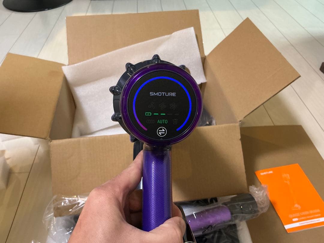 新しい生活家電・空調 - SMOTURE コードレススティッククリーナー パープル