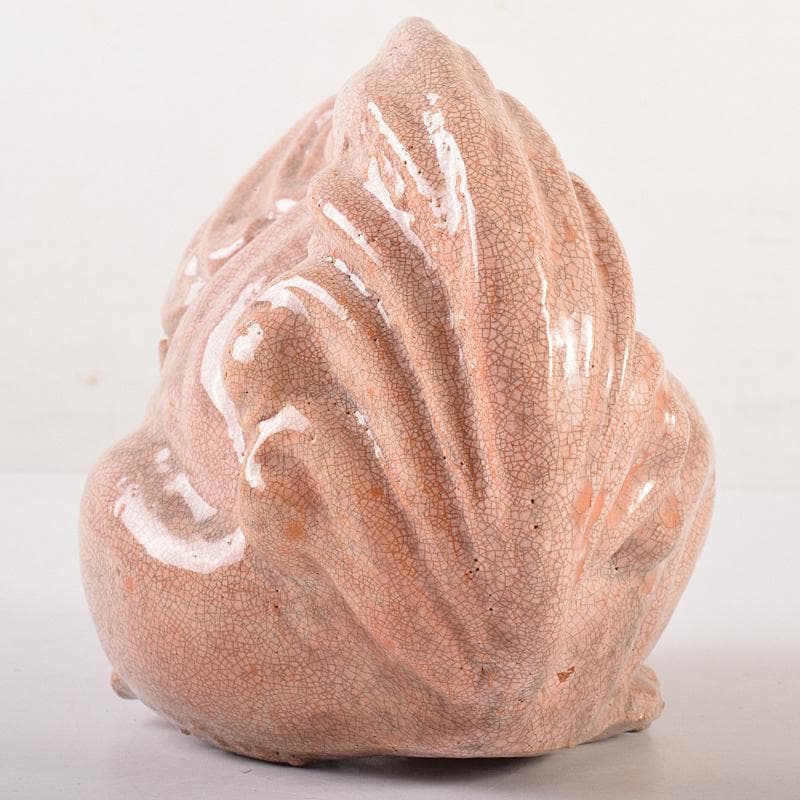 茶道具 楽焼 白楽獅子香炉 V R7840