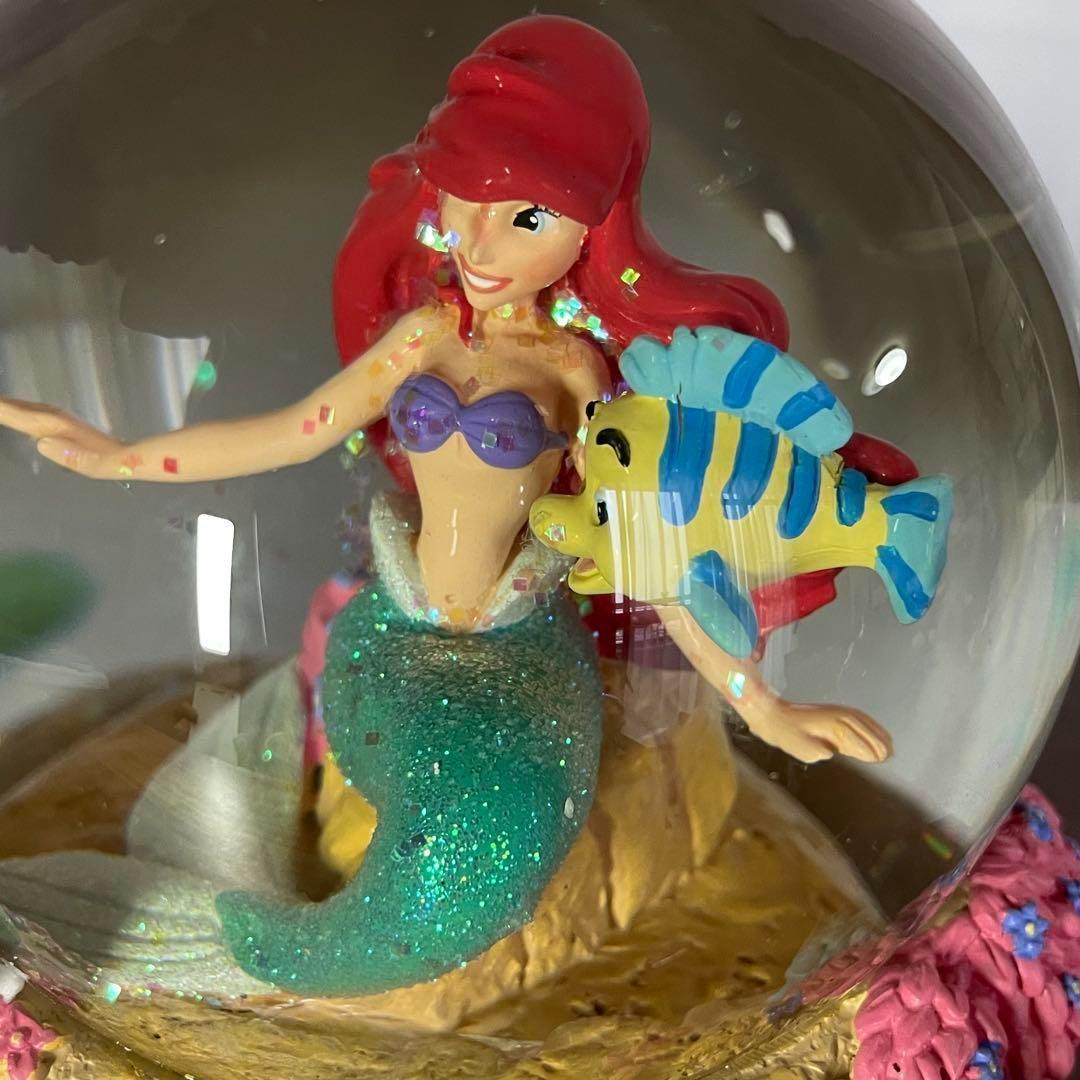 美品 ディズニーシー リトルマーメイド アリエル オルゴール付 スノー