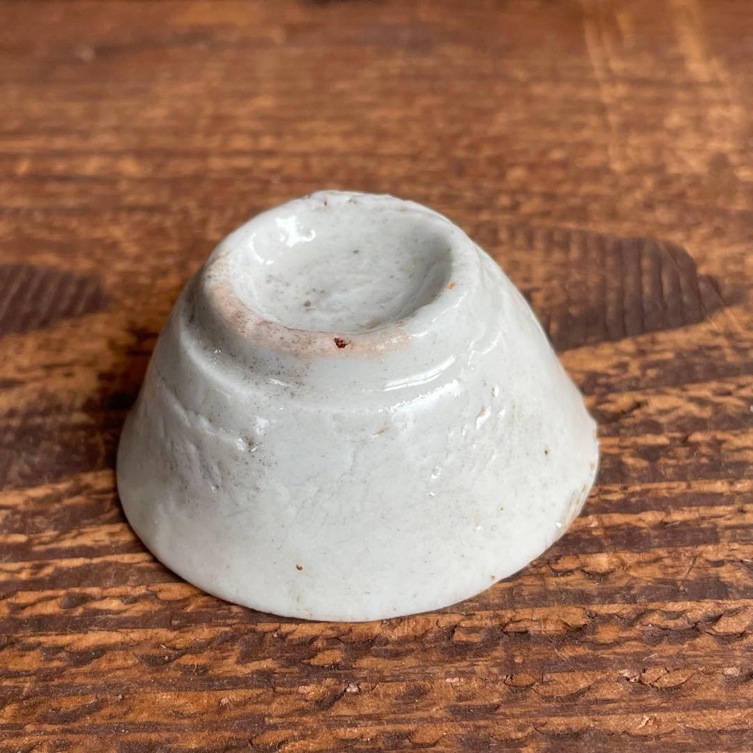 白磁小盃 古伊万里紅皿？ 李朝明器？ 骨董 古美術 アンティーク 猪口