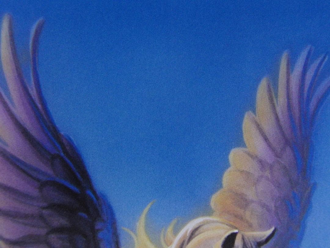 カーク・レイナート、【ペガサス】、希少な額装用画集より、状態良好、新品額装付