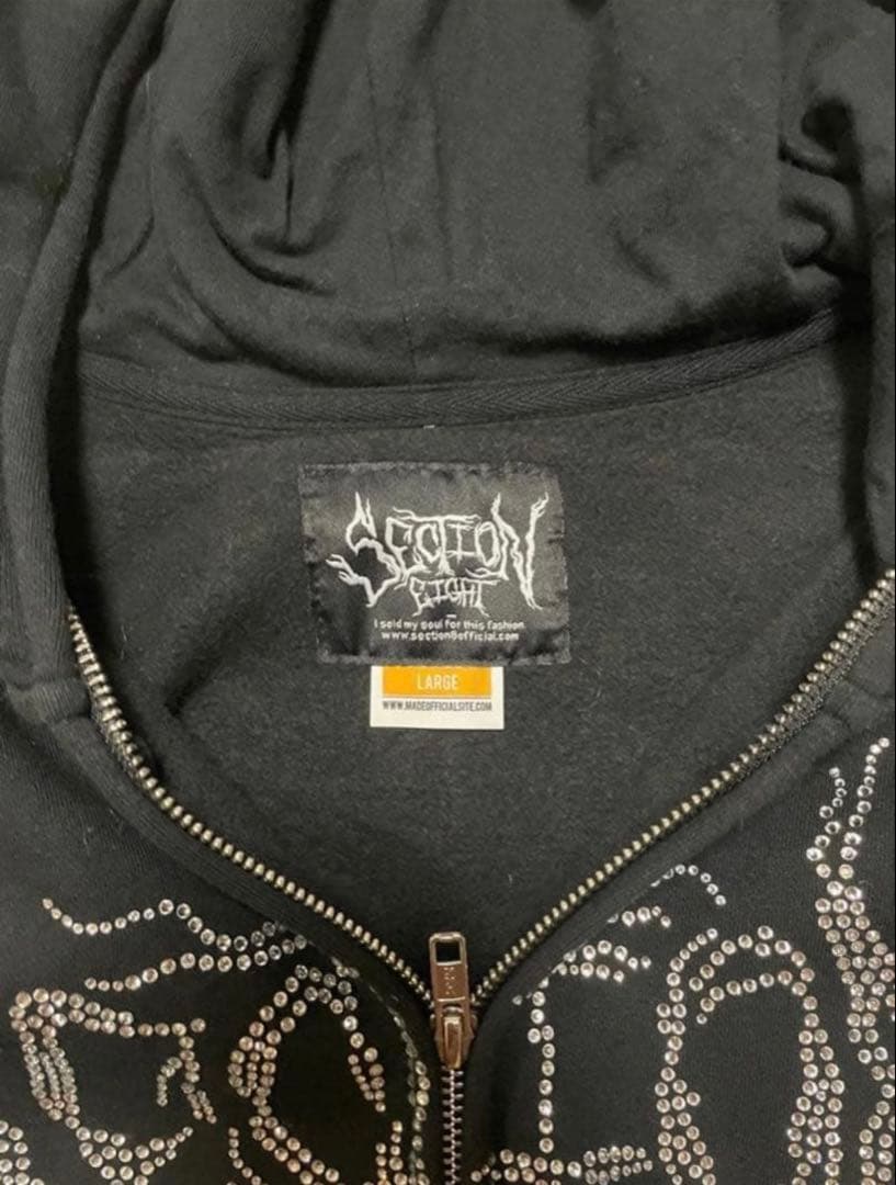 トップス section8 full zip hoodie