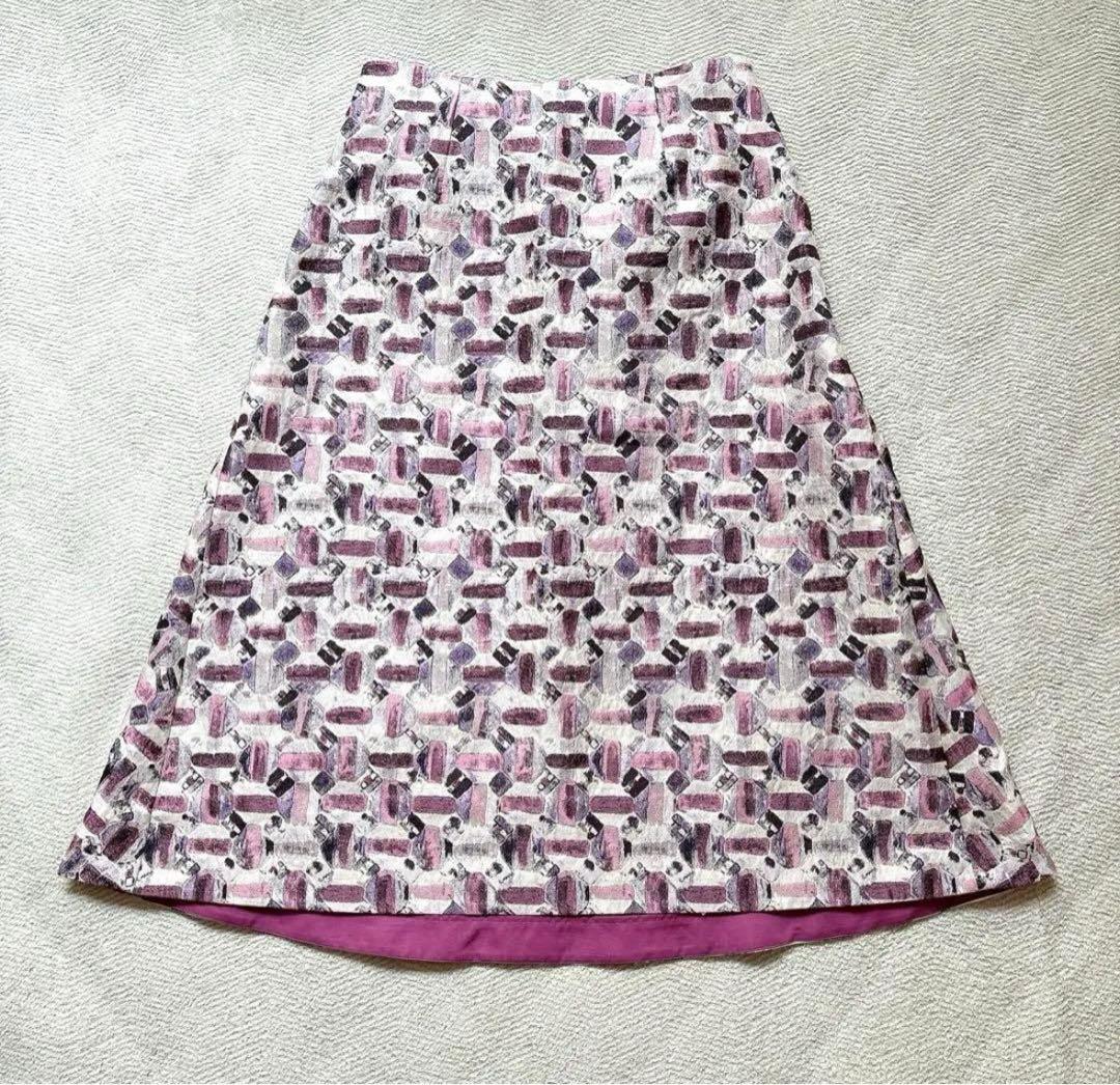 美品✨ANAYI アナイ オードトワレジャガード 後ろ切替 スカート 38