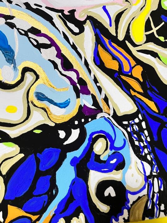 絵画　ANNA.k 冬　蝶　羽