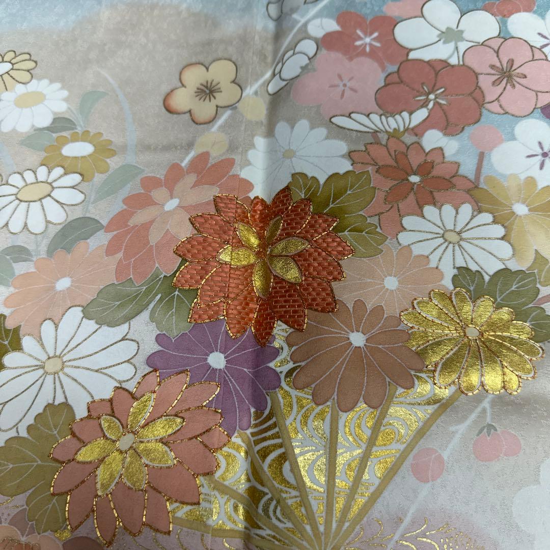 千總 水色染め分け 花扇 観世水 訪問着 - メルカリ
