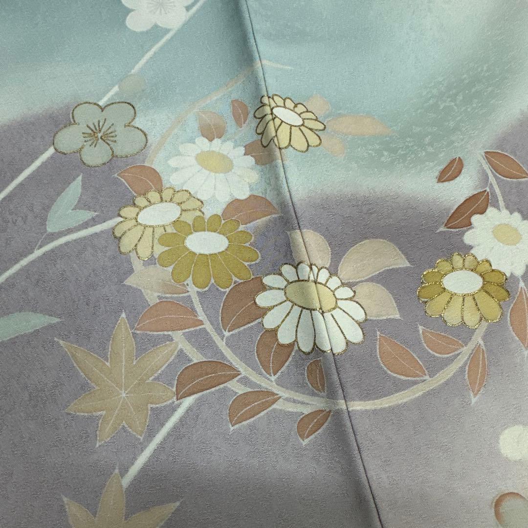 千總 水色染め分け 花扇 観世水 訪問着 - メルカリ