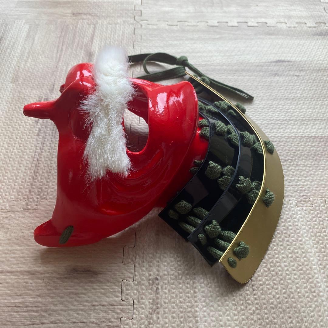 【着用可能】手作り面頬　武具　鎧兜　甲冑　等身大　半頬　ハンドメイド　コスプレ
