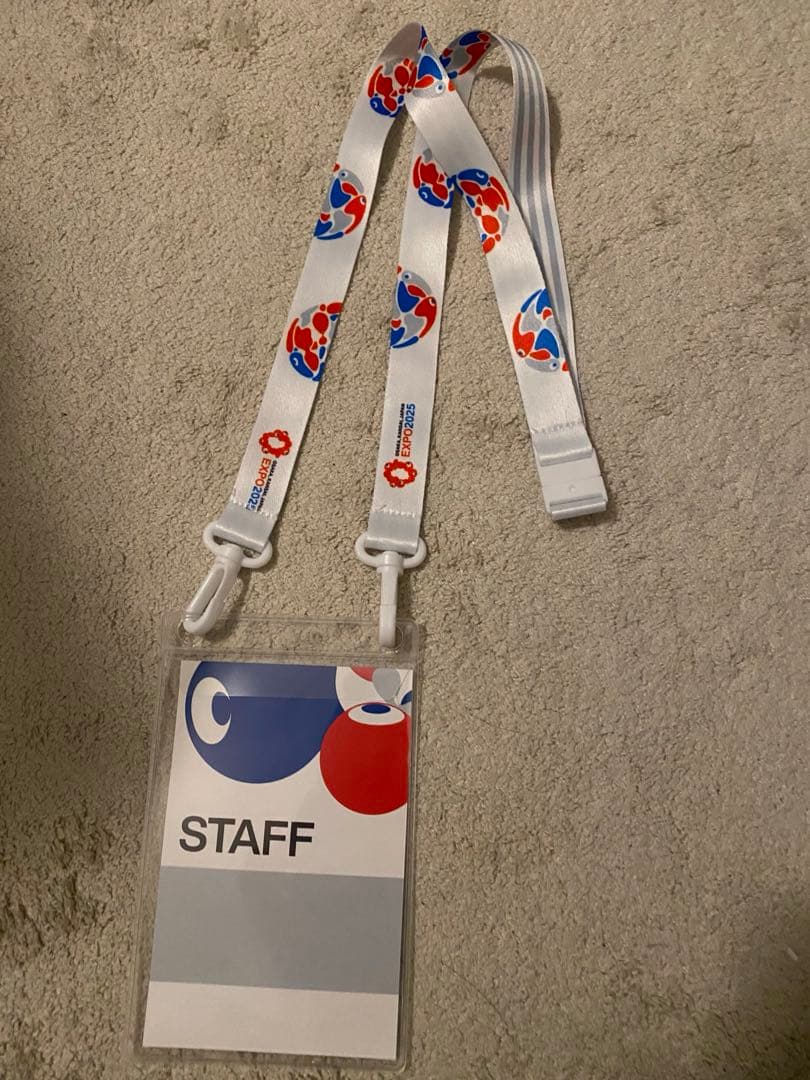 在庫限り 大阪・関西万博 関係者スタッフネックストラップ 0*O様