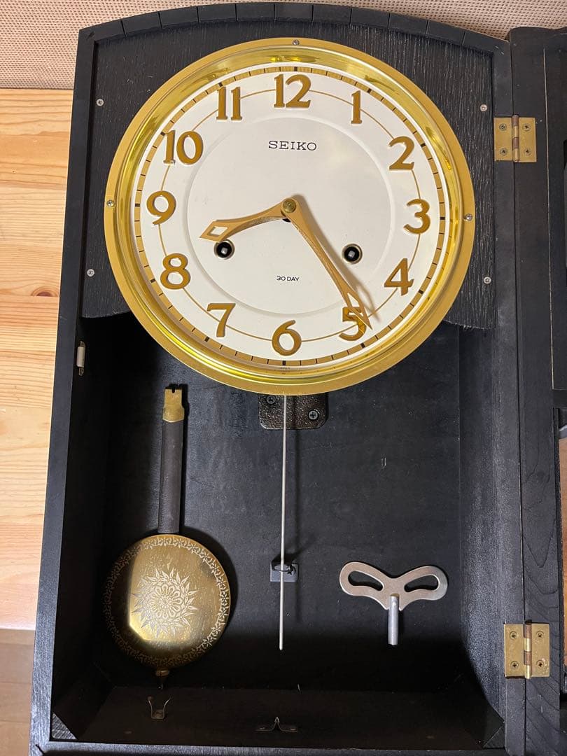 a283/激レア★美品★SEIKOSHA 昭和レトロ ゼンマイ時計 アンティーク