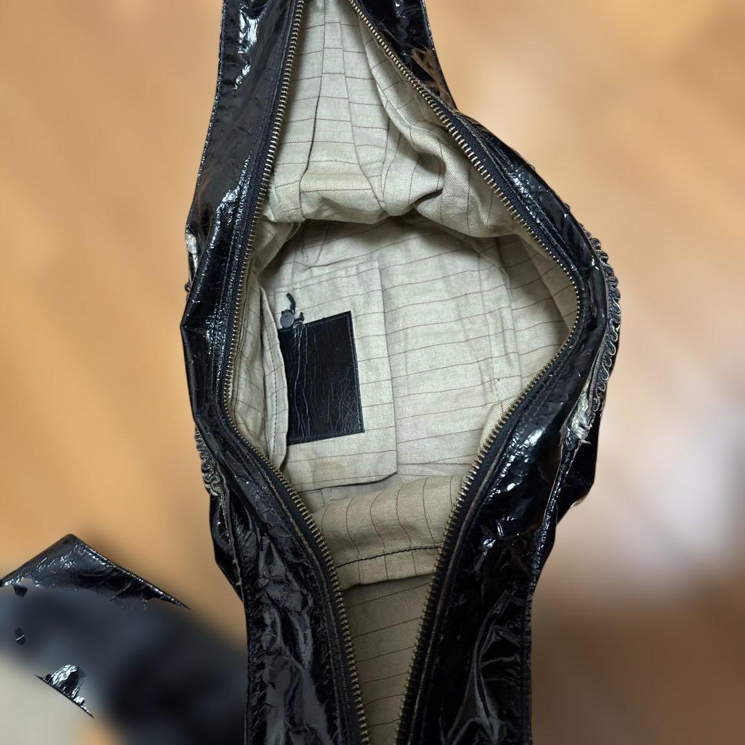 エバゴス　ebagos エナメル　スタッズバッグ　used