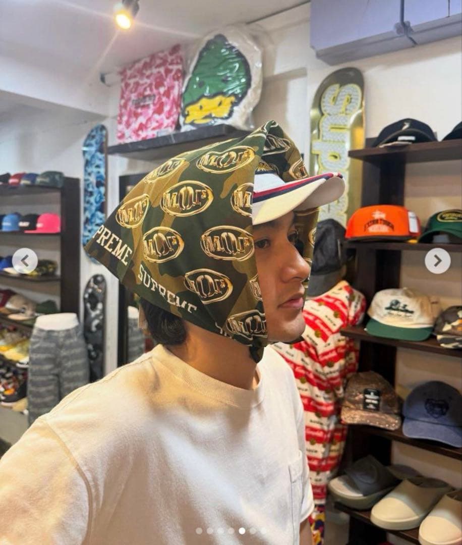 Supreme M.O.P. Bandana エムオーピー バンダナ White