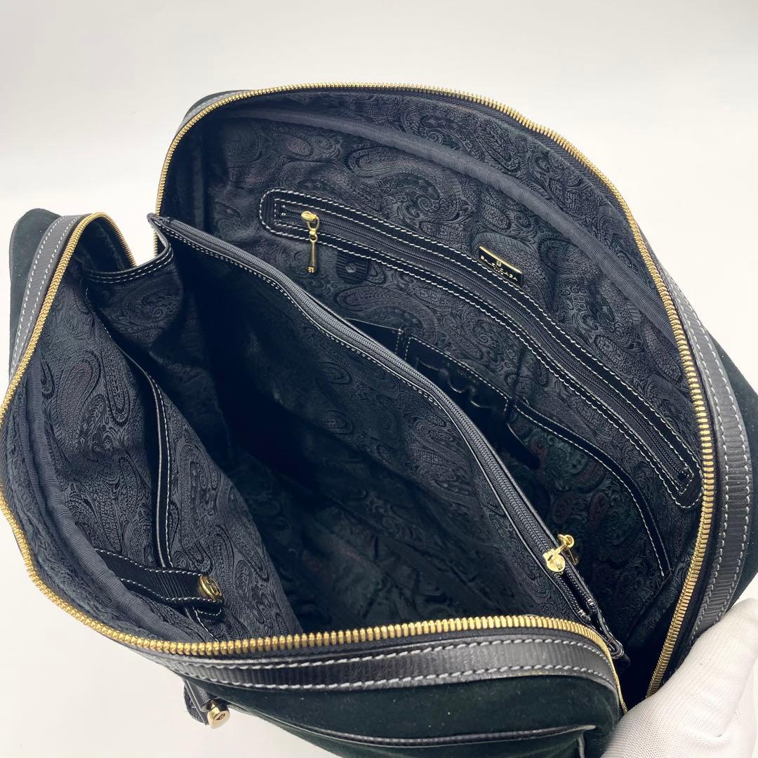 【美品／レア】BALENCIAGA スエード ブリーフケース ブラック A4可