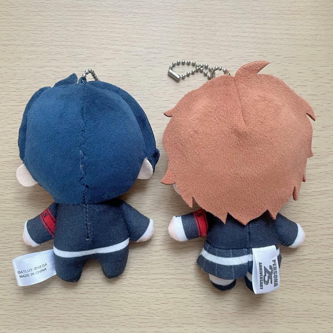 ペルソナ 25周年 主人公ぬいぐるみキーホルダー P3 男主人公 女主人公