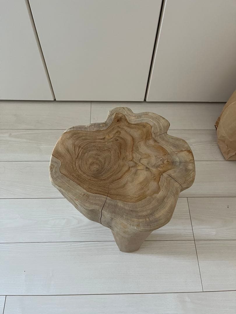 antry Rustic Wood ログスツール