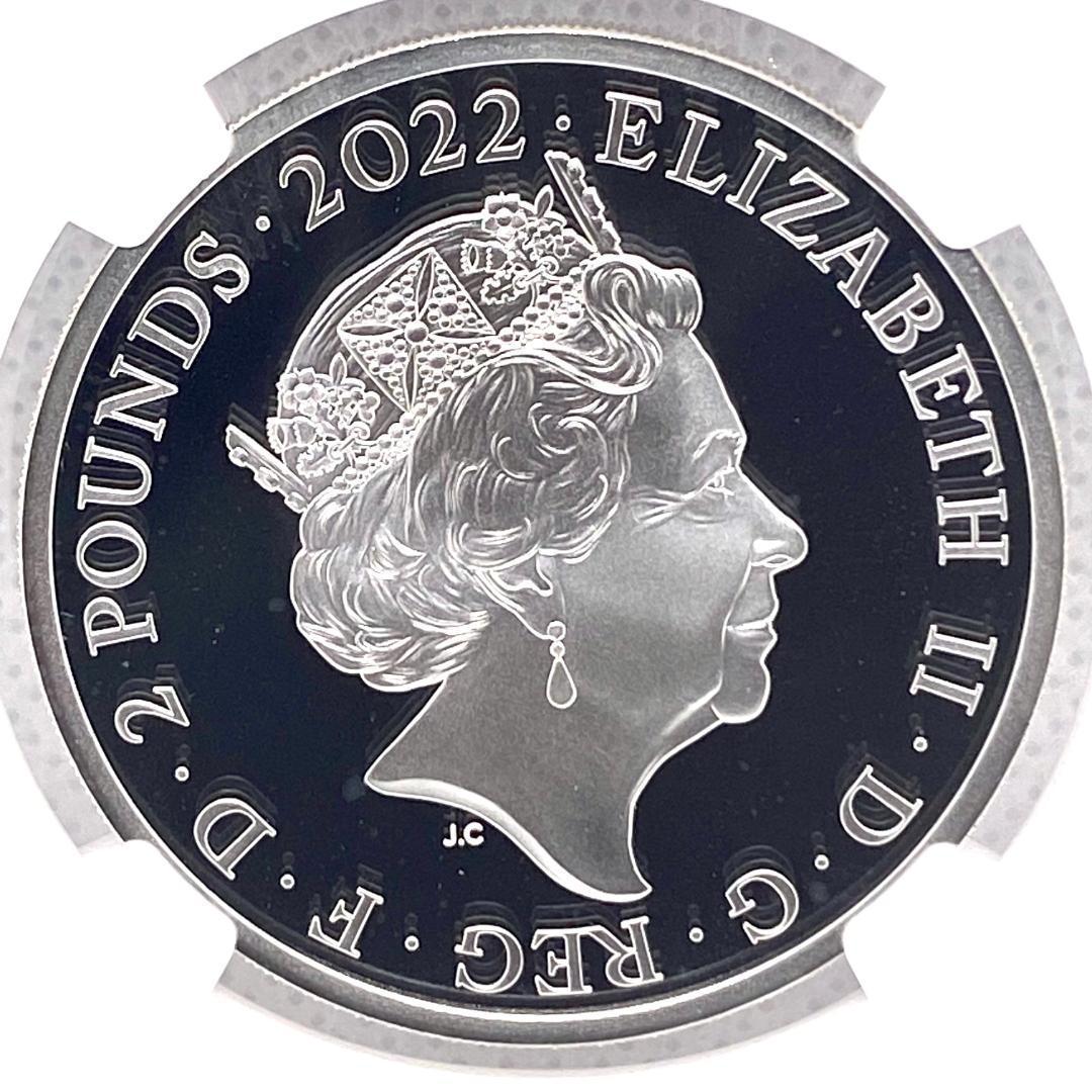希少！都市景観！2022 イギリス 銀貨 NGC PF70UC FDOI