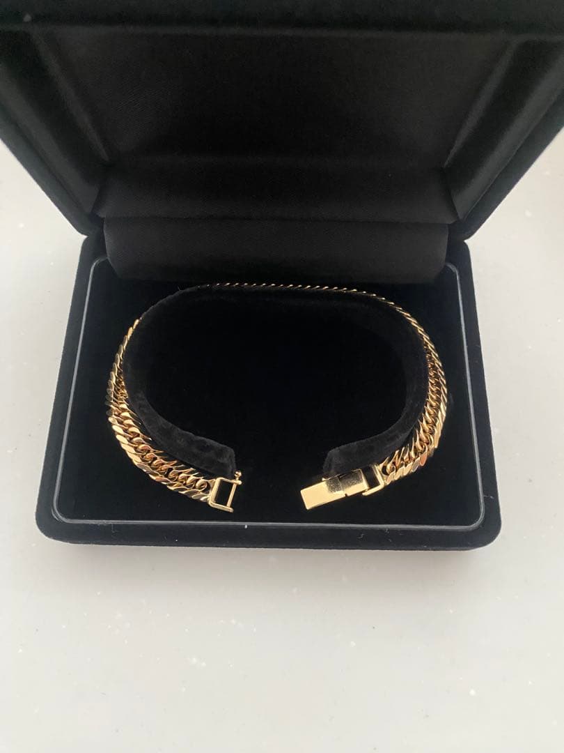 K18 喜平8面トリプルブレスレット20.2g造幣局マーク刻印入　値下交渉可