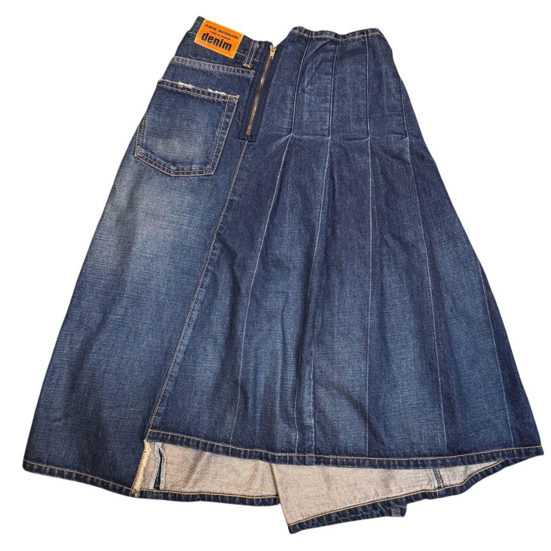 希少 人気 ジュンヤワタナベ 変形 デニムスカート ドッキング