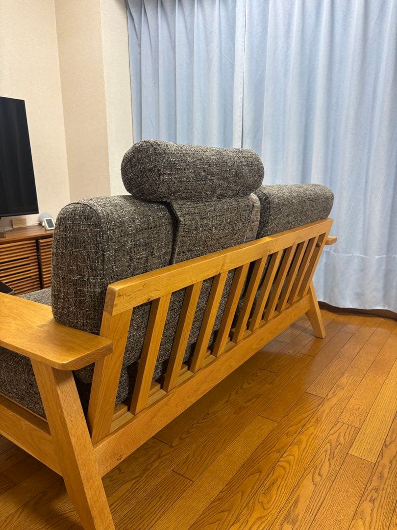 【美品】ソファ2人掛け 東京インテリア　オークライフシリーズ