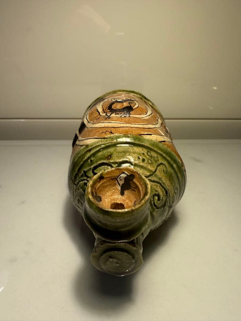 池田省吾 作 陶製喫煙パイプ 25cm