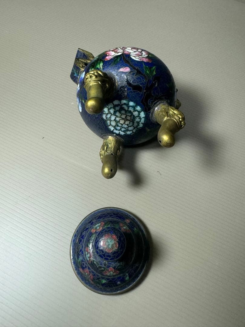 2096 七宝焼 景泰藍 香炉 時代物 - メルカリ